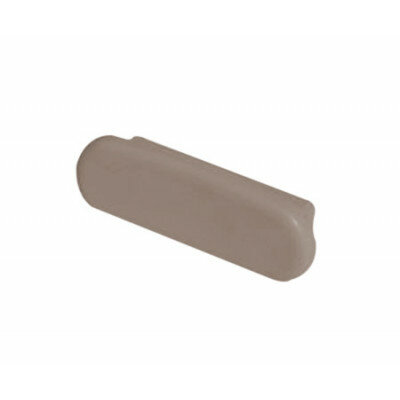 PVC Profil&eacute; de garde-corps embout F408-031 gris-brun