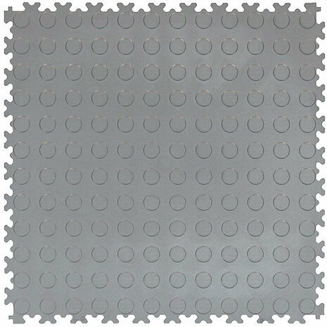 Recycling-PVC, dalle clipsable 4 mm BoKwatro REC bossel&eacute; gris